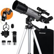 Celestron - 60mm Travel Scope DX - Ideal Portable Refractor Telescope for Beginners - Fully Coated Glass Optics - Bonus Astronomy Software Package - Includes Smartphone Adapter for Digiscoping