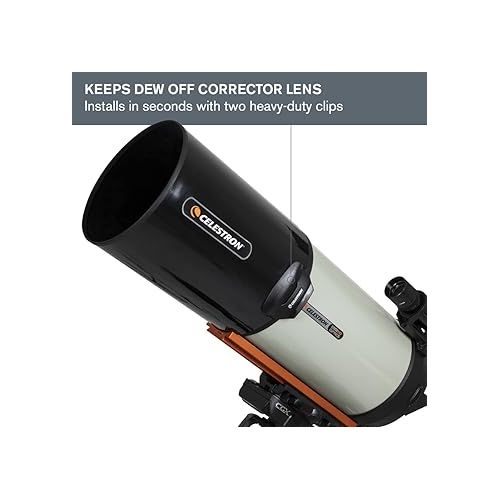 셀레스트론 Celestron - Aluminum Telescope Dew Shield with Cover Cap - Fits 9.25” Schmidt Cassegrain and EdgeHD telescopes