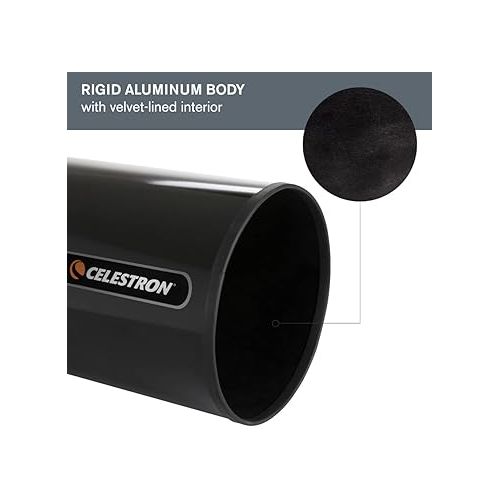 셀레스트론 Celestron - Aluminum Telescope Dew Shield with Cover Cap - Fits 9.25” Schmidt Cassegrain and EdgeHD telescopes