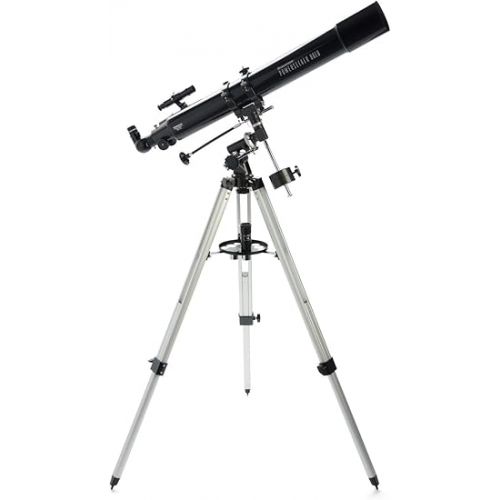 셀레스트론 Celestron: Celestron - PowerSeeker 80EQ Telescope - Manual German Equatorial Telescope for Beginners - Compact and Portable - Bonus Astronomy Software Package - 80mm Aperture