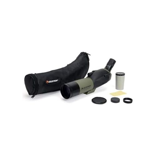 셀레스트론 Celestron - Ultima 65 Angled Spotting Scope - 18-55x Zoom Eyepiece - Multi-Coated Optics for Bird Watching, Wildlife, Scenery and Hunting - Waterproof and Fogproof - Includes Soft Carrying Case