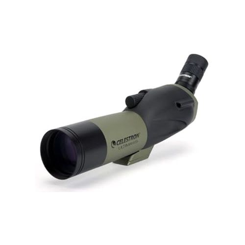 셀레스트론 Celestron - Ultima 65 Angled Spotting Scope - 18-55x Zoom Eyepiece - Multi-Coated Optics for Bird Watching, Wildlife, Scenery and Hunting - Waterproof and Fogproof - Includes Soft Carrying Case