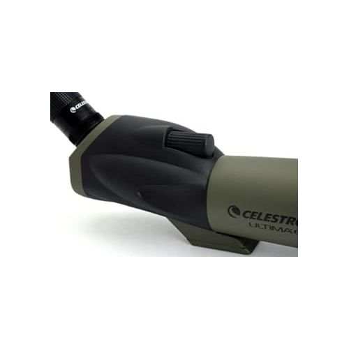 셀레스트론 Celestron - Ultima 65 Angled Spotting Scope - 18-55x Zoom Eyepiece - Multi-Coated Optics for Bird Watching, Wildlife, Scenery and Hunting - Waterproof and Fogproof - Includes Soft Carrying Case