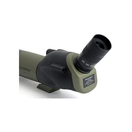 셀레스트론 Celestron - Ultima 65 Angled Spotting Scope - 18-55x Zoom Eyepiece - Multi-Coated Optics for Bird Watching, Wildlife, Scenery and Hunting - Waterproof and Fogproof - Includes Soft Carrying Case