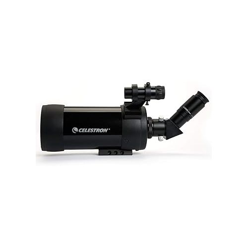 셀레스트론 Celestron - MAK 90mm Angled Spotting Scope - Maksutov Spotting Scope - Great for Long Range Viewing - 39x Magnification with 32mm Eyepiece - Multi-Coated Optics - Rubber Armored