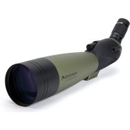Celestron - Ultima 100 Angled Spotting Scope - 22-66x Zoom Eyepiece - Multi-Coated Optics for Bird Watching, Wildlife, Scenery and Hunting - Waterproof & Fogproof- Includes Soft Carrying Case