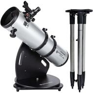 Celestron Starsense Explorer 150mm Tabletop Dobsonian Telescope - Smartphone App-Enabled for Stargazing Enthusiasts Bundle with Metal Adjustable Tripod (2 Items)