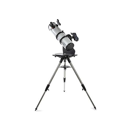 셀레스트론 Celestron Starsense Explorer 150mm Tabletop Dobsonian Telescope - Smartphone App-Enabled for Stargazing Enthusiasts Bundle with Metal Adjustable Tripod (2 Items)