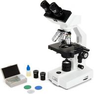 Celestron - Celestron Labs - Binocular Head Compound Microscope - 40-2000x Magnification - Adjustable Mechanical Stage - Includes 2 Eyepieces and 10 Prepared Slides