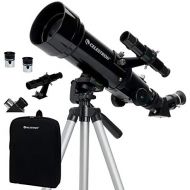 Celestron - 70mm Travel Scope - Portable Refractor Telescope - Fully-Coated Glass Optics - Ideal Telescope for Beginners - BONUS Astronomy Software Package