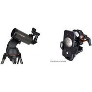 Celestron NexStar 90SLT Mak Computerized Telescope (Black) with NexYZ 3-Axis Universal Smartphone Adapter