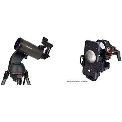 셀레스트론 Celestron NexStar 90SLT Mak Computerized Telescope (Black) with NexYZ 3-Axis Universal Smartphone Adapter