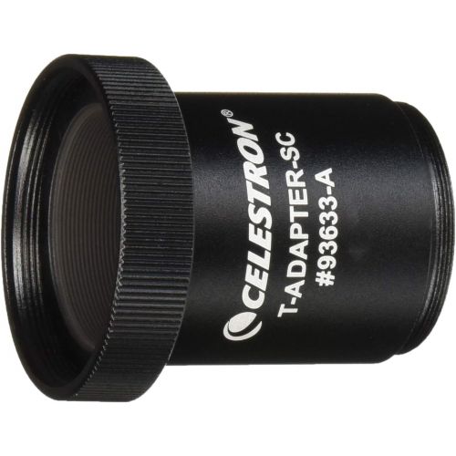 셀레스트론 Celestron T-Adapter with SCT 5, 6, 8 with 9.25, 11, 14, Black (93633-A) & 93402 T-Ring for Nikon Camera Attachment