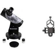 Celestron Signature Series Moon By Robert Reeves Features A Superb Moon Astronomical Telescope, Black (22016) with Basic Smartphone Adapter 1.25 Capture Your Discoveries