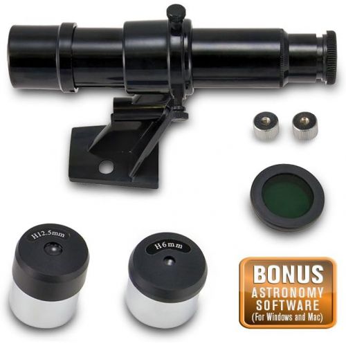 셀레스트론 Celestron 21024 FirstScope Telescope & 21024-ACC FirstScope Accessory Kit (Black)