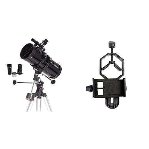 셀레스트론 Celestron PowerSeeker 127EQ Telescope with Basic Smartphone Adapter 1.25 Capture Your Discoveries