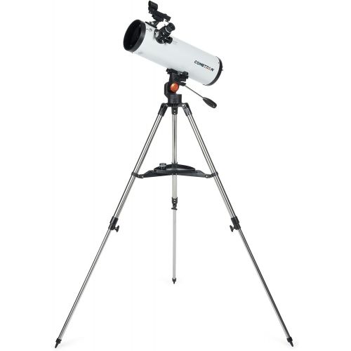 셀레스트론 Celestron 21079 Cometron 114AZ Telescope (White) with Basic Smartphone Adapter 1.25 Capture Your Discoveries