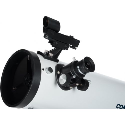 셀레스트론 Celestron 21079 Cometron 114AZ Telescope (White) with Basic Smartphone Adapter 1.25 Capture Your Discoveries