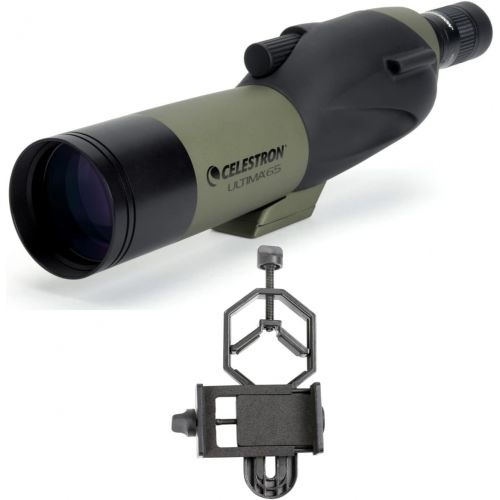 셀레스트론 Celestron Ultima Spotting Scope with 81035 Smart Phone Adapter Bundle