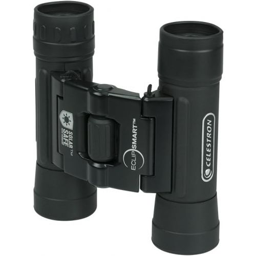 셀레스트론 Celestron - EclipSmart 10x25 Solar Binocular - Safe Solar Viewing - ISO 12312-2 Compliant Sun Binoculars - View The Solar Eclipse and Sunspots Safely - Compact Travel Size