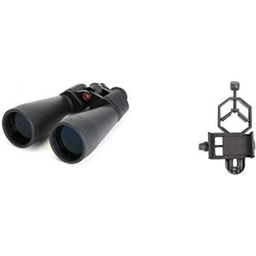 셀레스트론 Celestron 71008 SkyMaster 25x70 Binoculars (Black) with Basic Smartphone Adapter 1.25