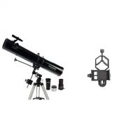 Celestron 21045 114mm Equatorial PowerSeeker EQ Telescope with Basic Smartphone Adapter 1.25 Capture Your Discoveries