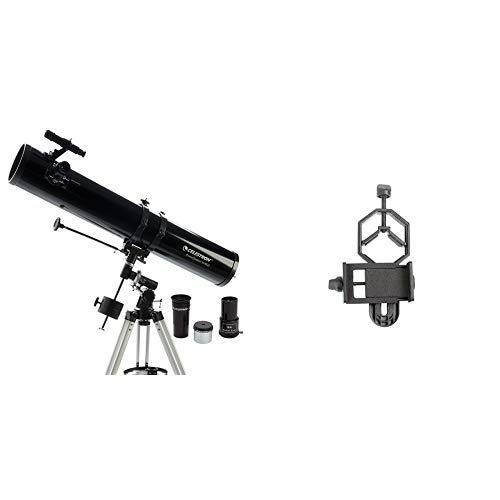 셀레스트론 Celestron 21045 114mm Equatorial PowerSeeker EQ Telescope with Basic Smartphone Adapter 1.25 Capture Your Discoveries