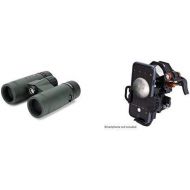 Celestron 71400 TrailSeeker 8x32 Binoculars (Army Green) with Universal Smartphone Adapter