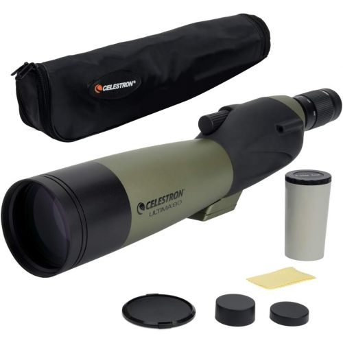 셀레스트론 Celestron Ultima 80 20 to 60x80 Straight Spotting Scope with Universal Smartphone Adapter