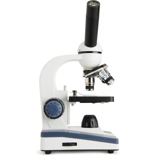 셀레스트론 Celestron CM1000C Compound Microscope w/40x - 1000x Power, 3AA Batteries, 10 Prepared Slides, 10x and 25x eyepieces, 3 Fully achromatic objectives, Coaxial Focus, AC Adapter