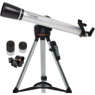 Celestron - 80LCM Computerized Refractor Telescope - Telescopes for Beginners - 2 Eyepieces - Full-Height Tripod - Motorized Altazimuth Mount - Large 80mm Refractor Reflector