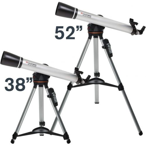 셀레스트론 Celestron - 80LCM Computerized Refractor Telescope - Telescopes for Beginners - 2 Eyepieces - Full-Height Tripod - Motorized Altazimuth Mount - Large 80mm Refractor Reflector