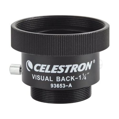 셀레스트론 Celestron 93653-A 1.25-Inch Visual Back Metal Adapter (Black)