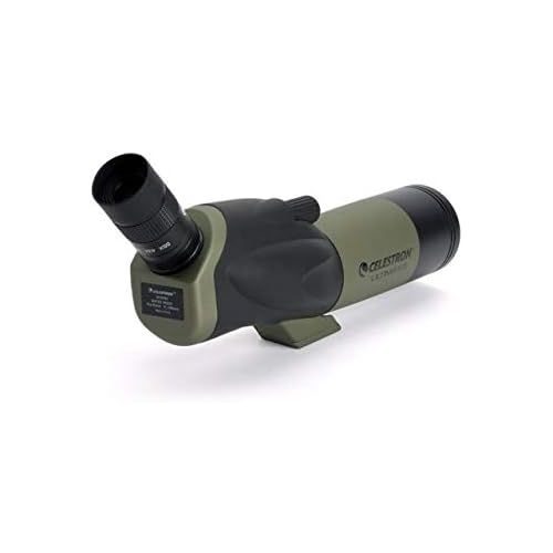 셀레스트론 Celestron - Ultima 65mm Spotting Scope with 45-Degree Viewing Angle - Includes Smartphone Adapter for Digiscoping - Zoom Eyepiece with 18-55x Magnification - Perfect for Hunting or