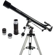 Celestron - PowerSeeker 60EQ Telescope - Manual German Equatorial Telescope for Beginners - Compact and Portable - BONUS Astronomy Software Package - 60mm Aperture