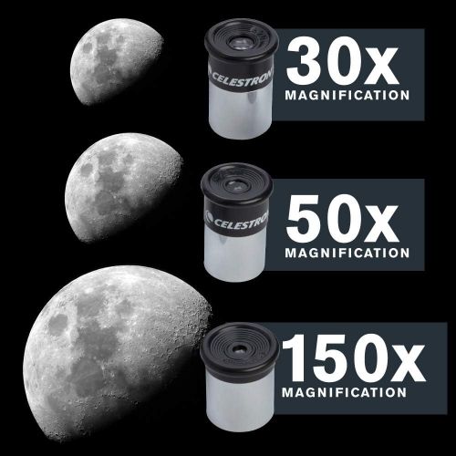 셀레스트론 Celestron - PowerSeeker 50AZ Telescope - Manual Alt-Azimuth Telescope for Beginners - Compact and Portable - BONUS Astronomy Software Package - 50mm Aperture