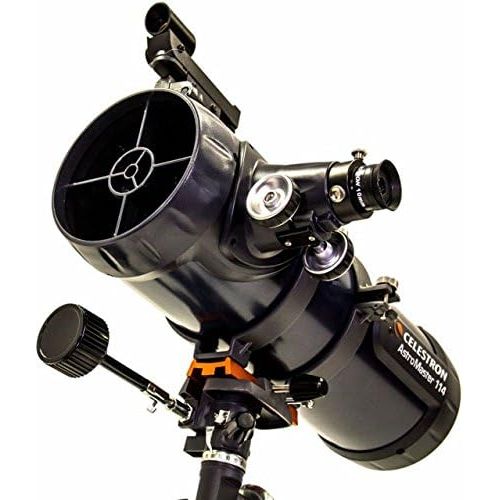 셀레스트론 OpticsPlanet Exclusive Celestron AstroMaster 114EQ Telescope w/Motor Drive 31042-OP-DS