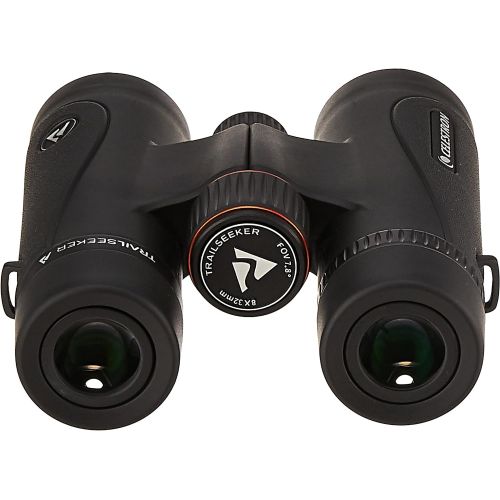 셀레스트론 Celestron  TrailSeeker 8x32 Binoculars  Fully Multi-Coated Optics  Binoculars for Adults  Phase and Dielectric Coated BaK-4 Prisms  Waterproof & Fogproof  Rubber Armored  6.