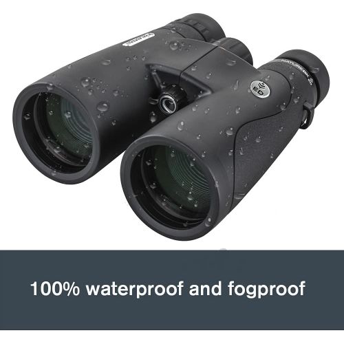 셀레스트론 Celestron72336  Nature DX ED 12x50 Premium Binoculars  Extra-Low Dispersion (ED) Objective Lenses  Multi-Coated Optics Phase-Coated BaK-4 Prisms  Binoculars for Bird Watching,