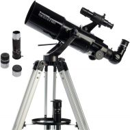 Celestron - PowerSeeker 80AZS Telescope - Manual Alt-Azimuth Telescope for Beginners - Compact and Portable - BONUS Astronomy Software Package - 80mm Aperture