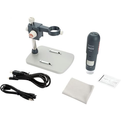 셀레스트론 Celestron MicroDirect 1080p HD Handheld Digital Micro Viewing Digital Microscope, Grey (44316)