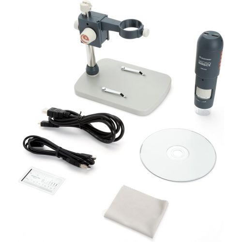 셀레스트론 Celestron MicroDirect 1080p HD Handheld Digital Micro Viewing Digital Microscope, Grey (44316)