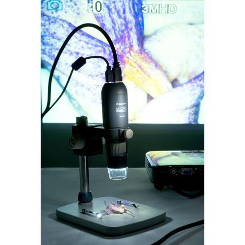 셀레스트론 Celestron MicroDirect 1080p HD Handheld Digital Micro Viewing Digital Microscope, Grey (44316)