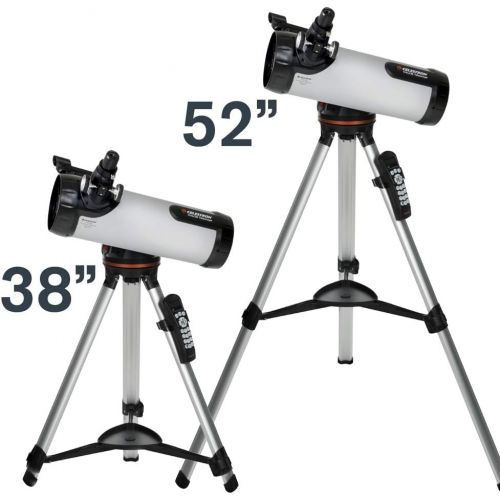 셀레스트론 Celestron - 114LCM Computerized Newtonian Telescope - Telescopes for Beginners - 2 Eyepieces - Full-Height Tripod - Motorized Altazimuth Mount - Large 114mm Newtonian Reflector