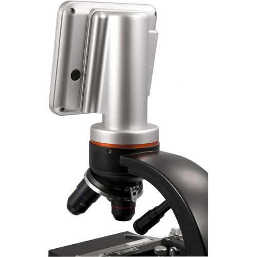 셀레스트론 Celestron  LCD Digital Microscope II  Biological Microscope with a Built-In 5MP Digital Camera  Adjustable Mechanical Stage Carrying Case and 1GB Micro SD Card