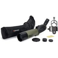 Celestron - Ultima 80mm Spotting Scope with 45-Degree Viewing Angle - Includes Smartphone Adapter for Digiscoping - Zoom Eyepiece with 20-60x Magnification - Perfect for Hunting or