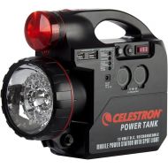 Celestron - PowerTank Telescope Battery - 12V Portable Power Supply for Computerized Telescopes - 7-amp hour/84 Wh - Car Battery Terminals - Emergency Kit - Red/White LED Flashligh