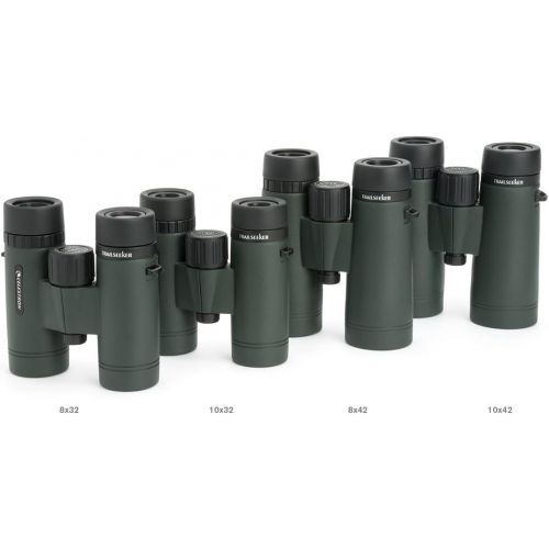 셀레스트론 Celestron  TrailSeeker 8x42 Binoculars  Fully Multi-Coated Optics  Binoculars for Adults  Phase and Dielectric Coated BaK-4 Prisms  Waterproof & Fogproof  Rubber Armored  6.