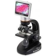 Celestron  TetraView LCD Digital Microscope  Biological Microscope with a Built-In 5MP Digital Camera  Adjustable Mechanical Stage Carrying Case and 2GB Micro SD Card
