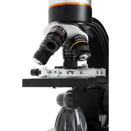셀레스트론 Celestron  TetraView LCD Digital Microscope  Biological Microscope with a Built-In 5MP Digital Camera  Adjustable Mechanical Stage Carrying Case and 2GB Micro SD Card
